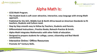 Alpha Math (Grades 1-5) Teacher Training | PPTX