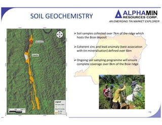 AFM TSX.V
MPAMA NORTH C INFILL DRILLING
16www.alphaminresources.com
Sterilized Area
Infill Target
Area
? 6,000m of infill
drilling planned
for mineral
resource upgrade
? Targeting high
grade
mineralised
chute
? New mineral
resource
expected in Q3
 