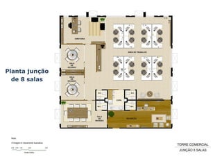Planta junção
de 8 salas

 