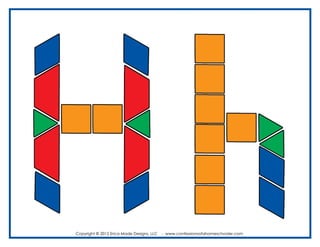 ALFABETO con Bloques Lógicos (Alphabet Pattern Blocks)