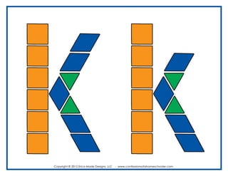 ALFABETO con Bloques Lógicos (Alphabet Pattern Blocks)