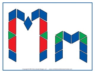 ALFABETO con Bloques Lógicos (Alphabet Pattern Blocks)