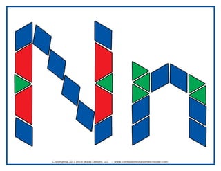 ALFABETO con Bloques Lógicos (Alphabet Pattern Blocks)