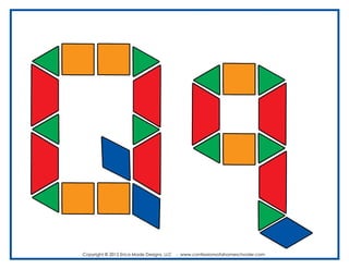 ALFABETO con Bloques Lógicos (Alphabet Pattern Blocks)