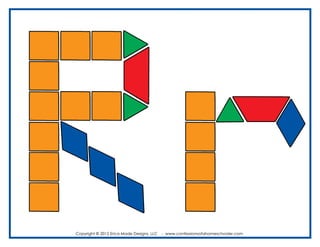 ALFABETO con Bloques Lógicos (Alphabet Pattern Blocks)