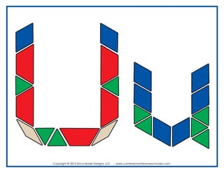 ALFABETO con Bloques Lógicos (Alphabet Pattern Blocks)