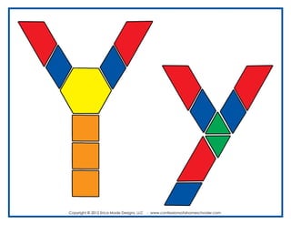 ALFABETO con Bloques Lógicos (Alphabet Pattern Blocks)