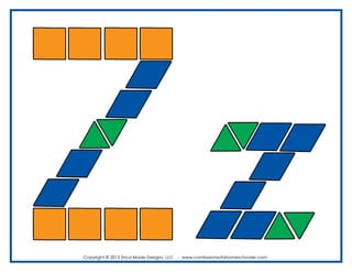 ALFABETO con Bloques Lógicos (Alphabet Pattern Blocks)