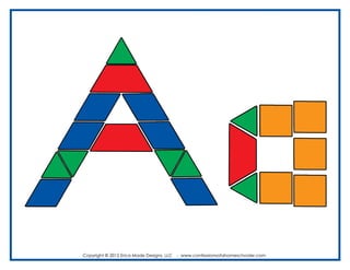 ALFABETO con Bloques Lógicos (Alphabet Pattern Blocks)