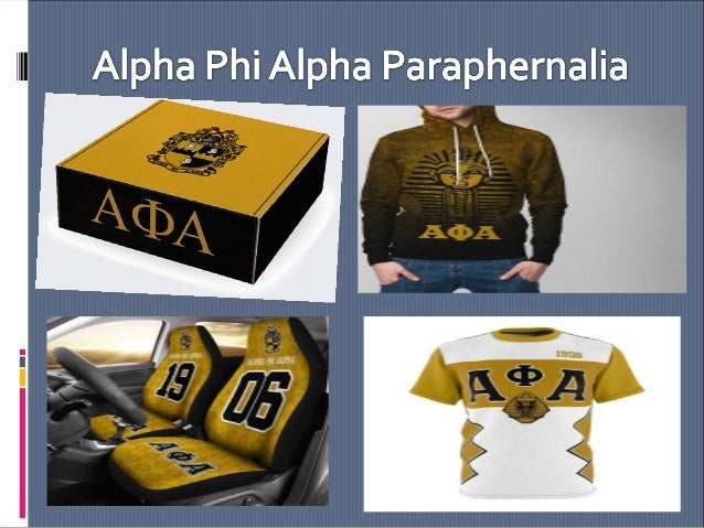 alpha phi alpha fraternity paraphernalia