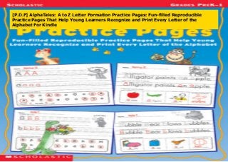 [P.D.F] AlphaTales: A to Z Letter Formation Practice Pages: Fun-filled ...
