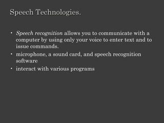 Converting

•   Conversion Software
•   Compression
•   Size
•   Player type: CD player, computer, portable player
 