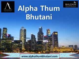 Alpha Thum
Bhutani
www.alphathumbhutani.com
 