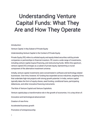Find the Leading Venture Capital Fund in India | PDF