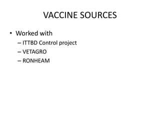 Experience and scaling up ecf immunization delivery in Tanzania