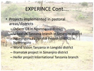 Experience and scaling up ecf immunization delivery in Tanzania