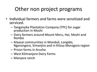 Experience and scaling up ecf immunization delivery in Tanzania