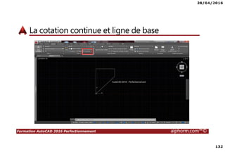 28/04/2016
4
Formation AutoCAD 2016 Perfectionnement alphorm.com™©
Qu’est-ce que AutoCAD 2016 ?
• AutoCAD 2016 est un logiciel de dessin assisté par ordinateur (DAO)
créé par Autodesk
• AutoCAD est un logiciel utilisé dans divers domaines
• La formation AutoCAD 2016, Perfectionnement vous permettra
d’acquérir des compétences techniques avancées sur AutoCAD 2016
 