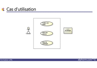 Cas d’utilisation
Formation UML alphorm.com™©
 