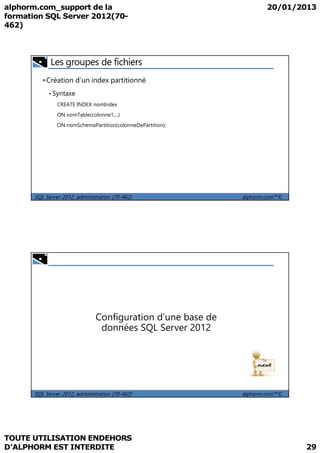 alphorm.com - Formation SQL Server 2012 (70-462) | PDF