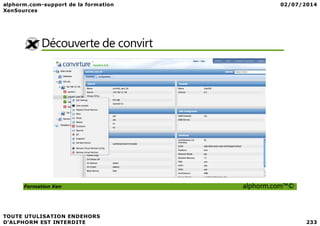 Découverte de convirt
Formation Xen alphorm.com™©
 