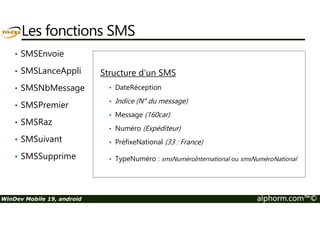 Emuler avec Genymotion 
WinDev Mobile 19, android alphorm.com™© 
 