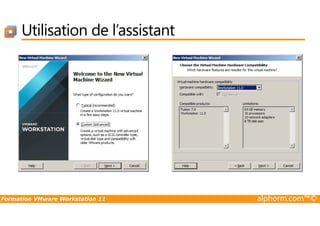 Utilisation de l’assistant
Formation VMware Workstation 11 alphorm.com™©
 