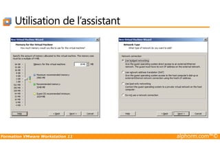 Utilisation de l’assistant
Formation VMware Workstation 11 alphorm.com™©
 