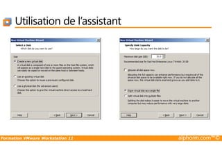 Utilisation de l’assistant
Formation VMware Workstation 11 alphorm.com™©
 