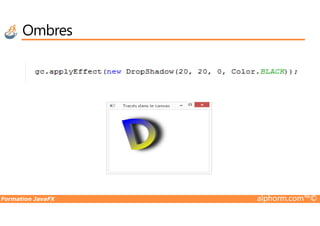 Ombres
Formation JavaFX alphorm.com™©
 