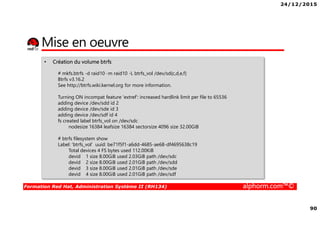 24/12/2015
4
Formation Red Hat, Administration Système II (RH134) alphorm.com™©
Mes formations sur Alphorm
 