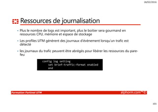 18/02/2016
6
Formation Fortinet UTM alphorm.com™©
Présentation du LAB
 