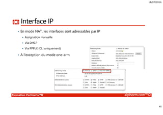 18/02/2016
4
Formation Fortinet UTM alphorm.com™©
Public concerné
• Administrateurs Sécurité
• Administrateurs Réseaux
• Ingénieurs Systèmes
• Consultant infrastructure
• DSI
 