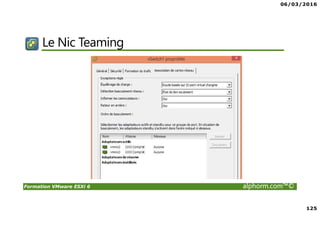 06/03/2016
7
Formation VMware ESXi 6 alphorm.com™©
Cursus formation VMware vSphere
 