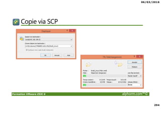 06/03/2016
294
Formation VMware ESXi 6 alphorm.com™©
Copie via SCP
 