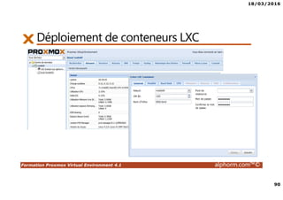 18/03/2016
5
Formation Proxmox Virtual Environment 4.1 alphorm.com™©
Cette formation est la mise à jour de la formation 3.x
 