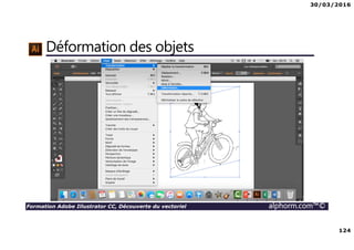 30/03/2016
124
Formation Adobe Illustrator CC, Découverte du vectoriel alphorm.com™©
Déformation des objets
 