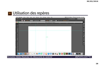 30/03/2016
3
Formation Adobe Illustrator CC, Découverte du vectoriel alphorm.com™©
Présentation de votre formatrice
Sylvia TEMZI
• Graphiste Consultante inscrite à la maison des artistes
• Chef de projet multimédia
• Référente Formatrice chez Demos et intervenante indépendante au sein
d’autres centres de formation et entreprises
• Mes compétences :
PAO DAO (Adobe Photoshop, Illustrator, Indesign, Corel Draw)
Web (Dreamweaver, htlm, CSS)
Montage vidéo (Adobe Première, Pinnacle, Movie maker)
3D (Sketchup)
 