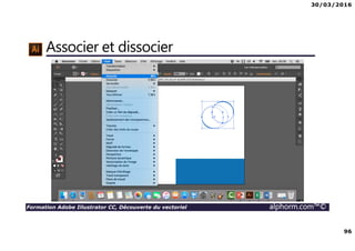 30/03/2016
96
Formation Adobe Illustrator CC, Découverte du vectoriel alphorm.com™©
Associer et dissocier
 