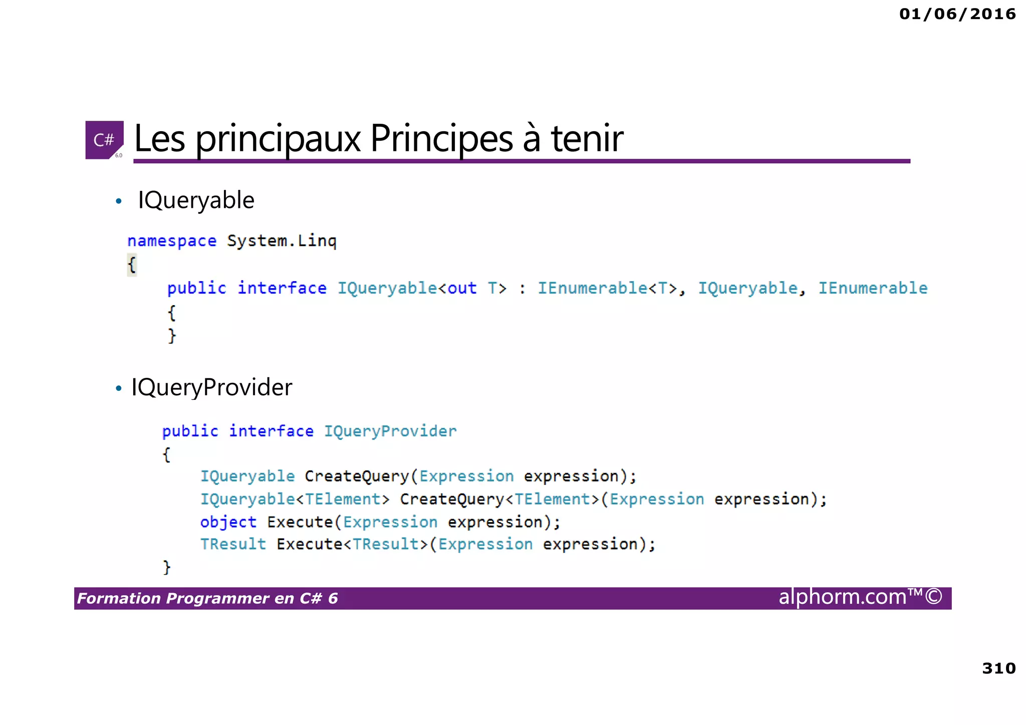01/06/2016 11 Formation Programmer en C# 6 alphorm.com™© Are You ready ? ☺ 