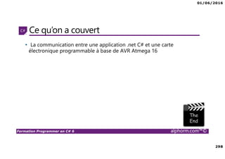 01/06/2016
11
Formation Programmer en C# 6 alphorm.com™©
Are You ready ? ☺
 