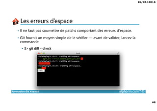 16/06/2016
3
Formation Git Avancé alphorm.com™©
Présentation du formateur
Edouard FERRARI
• contact@ferrari.wf
• Développeur full stack chez Summview
• Mission de conseil, d’architecture et de migration
• Mes références :
LinkedIn : https://fr.linkedin.com/in/edouardferrari
Alphorm : http://www.alphorm.com/formateur/edouard-ferrari
Github : https://github.com/didouard
 