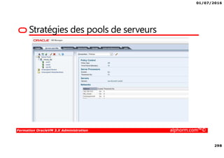 01/07/2016
298
Formation OracleVM 3.X Administration alphorm.com™©
Stratégies des pools de serveurs
 