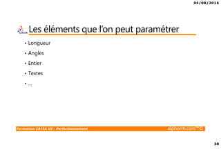 Alphorm.com Fupport de la Formation CATIA V5 - Perfectionnement | PDF