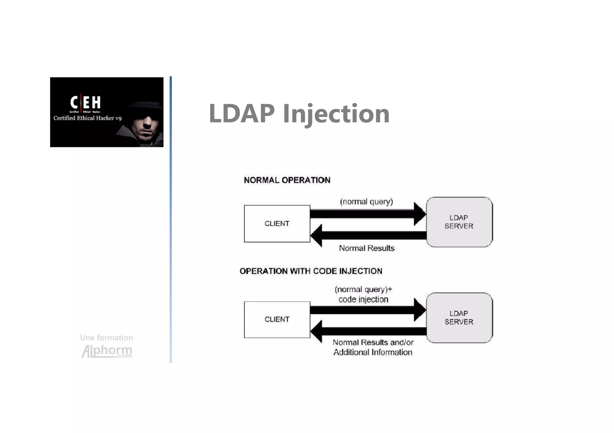 Une formation
LDAP Injection
 