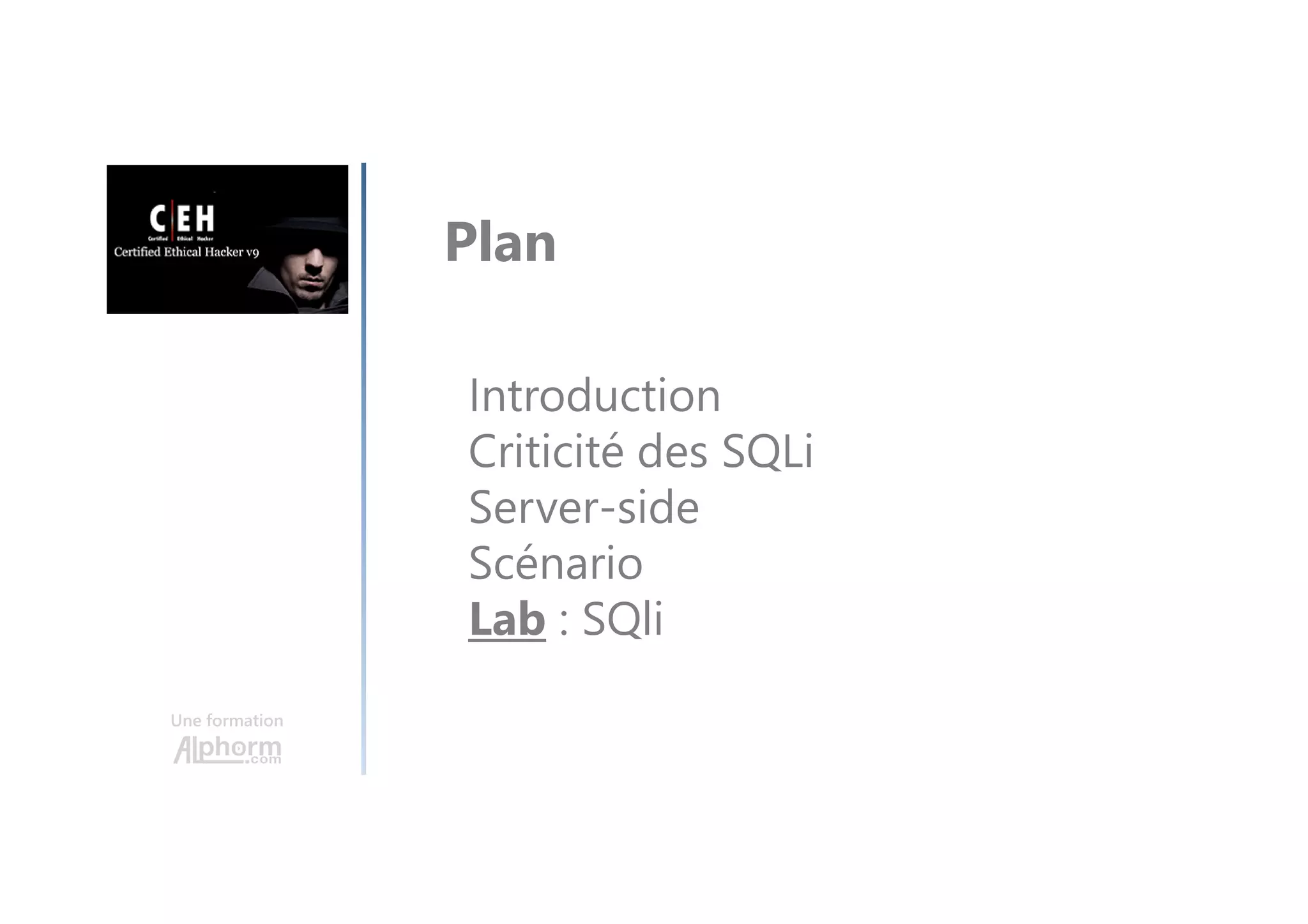 Une formation
Predictable session token
Prédire l’ID de la session
Faible algorithme
Analyse Découvrir un pattern
Manuellement
Outils de cryptanalyse
Bruteforcing
 
