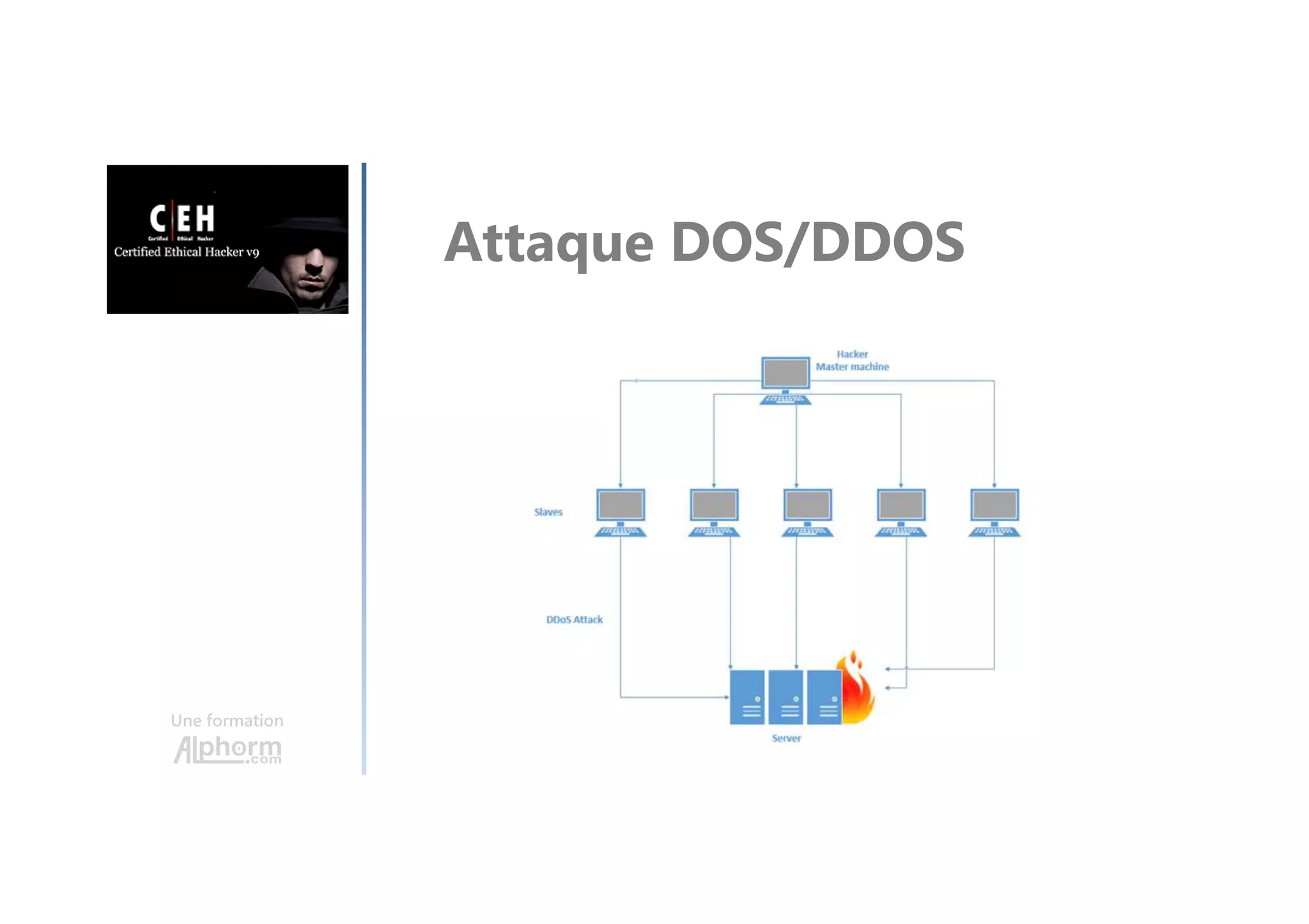 Une formation
Attaque DOS/DDOS
 