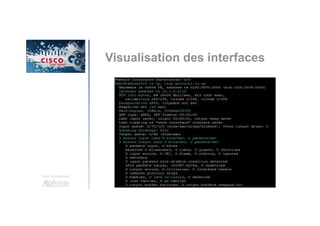 Une formation
Visualisation des interfaces
 