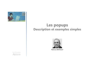 Une formation
Connaissances requises
http://www.alphorm.com/tutoriel/formation-en-ligne-webdev-21
 