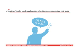 Formation Microsoft SQL Server 2016 Business Intelligence (SSIS) alphorm.com™©
Site : http://www.alphorm.com
Blog : http://www.alphorm.com/blog
Introduction à
la Business Intelligence
Noureddine DRISSI
Expert consultant bases de données
 